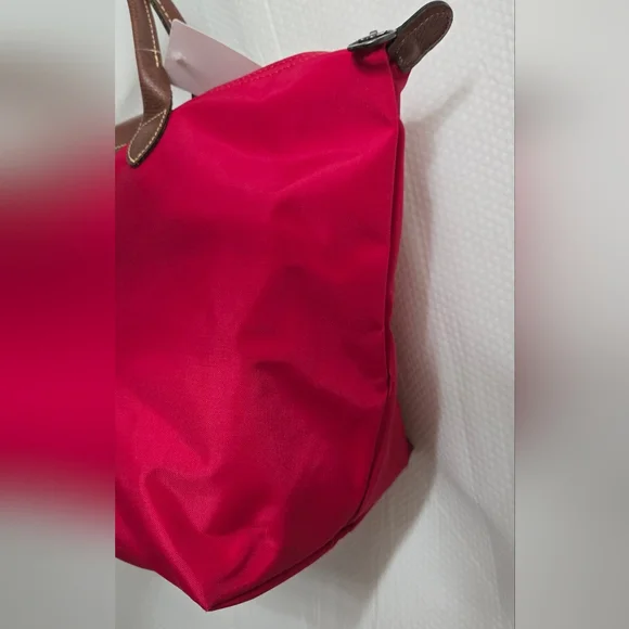 EUC Longchamp Foldable Red Tote Bag